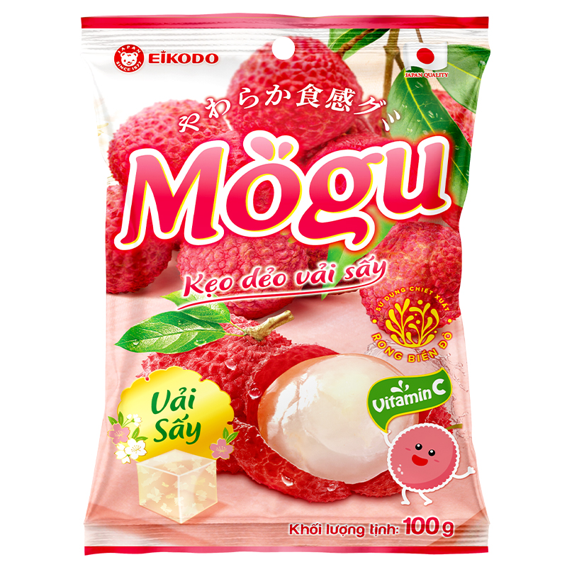 Kẹo Dẻo Mogu Kiwi Hạt Chia 100g