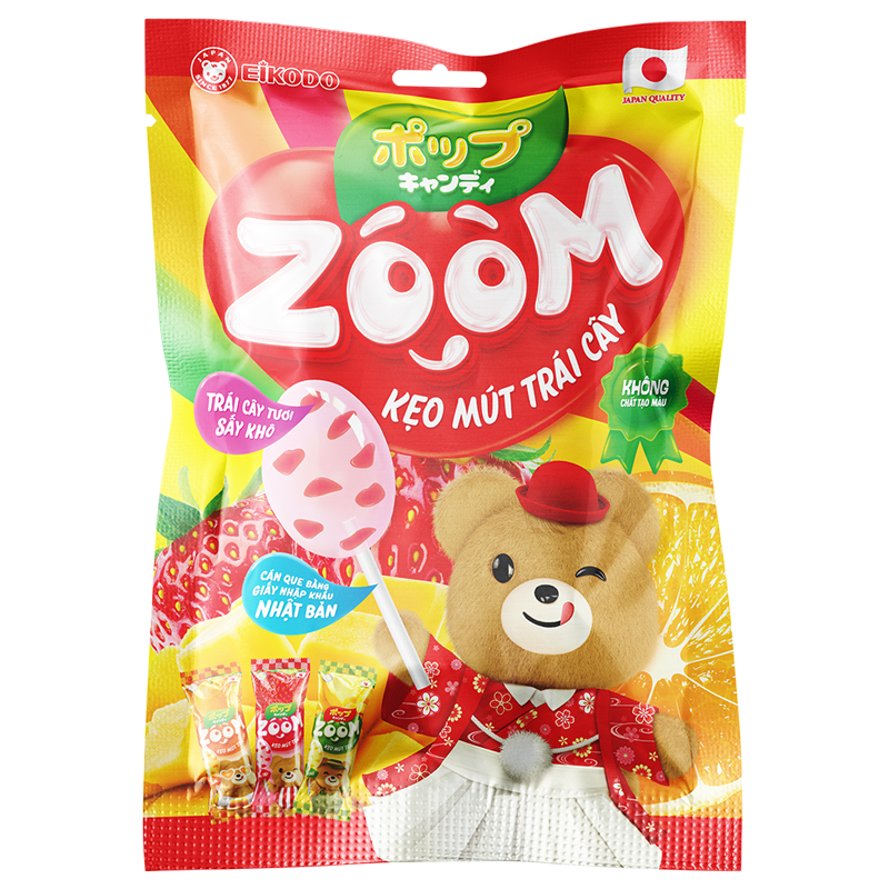 Kẹo Mút Trái Cây Zoom 72g