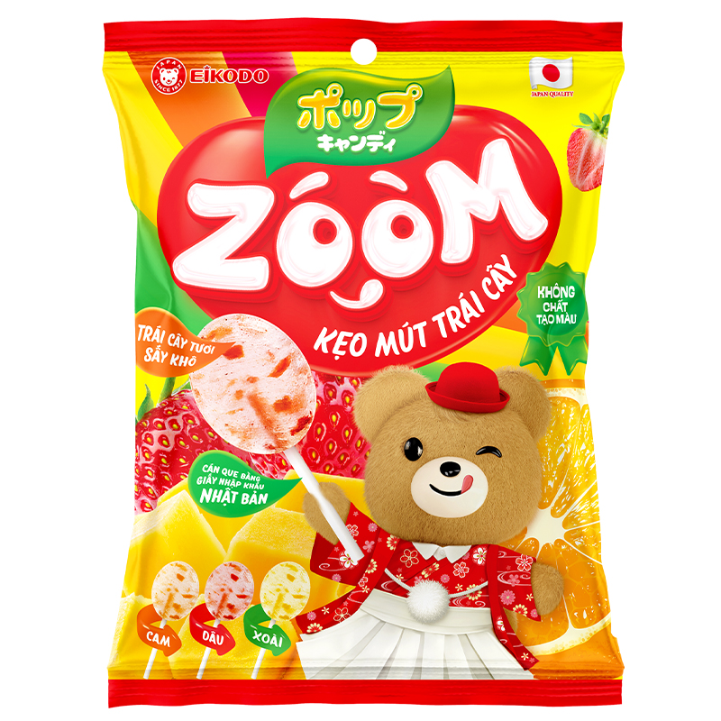Kẹo Mút Trái Cây Zoom 72g