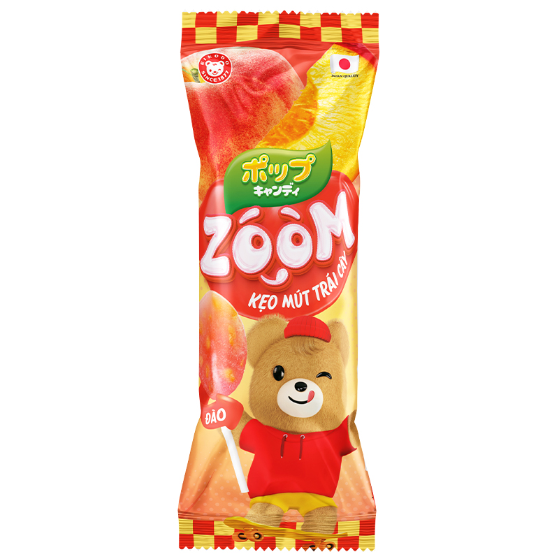 Zoom Lollipop 72g Peach, Pineapple & Kiwi Flavors