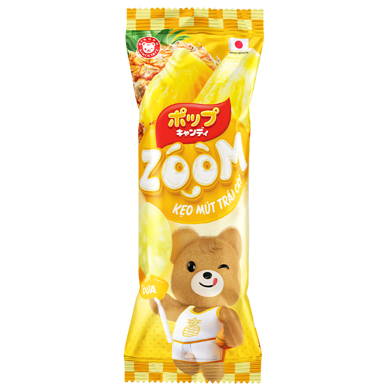 Zoom Lollipop 72g Peach, Pineapple & Kiwi Flavors