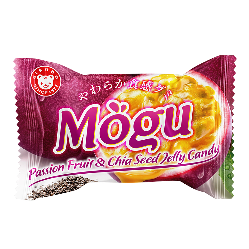 Kẹo Dẻo Mogu Chanh Dây & Hạt Chia 100g