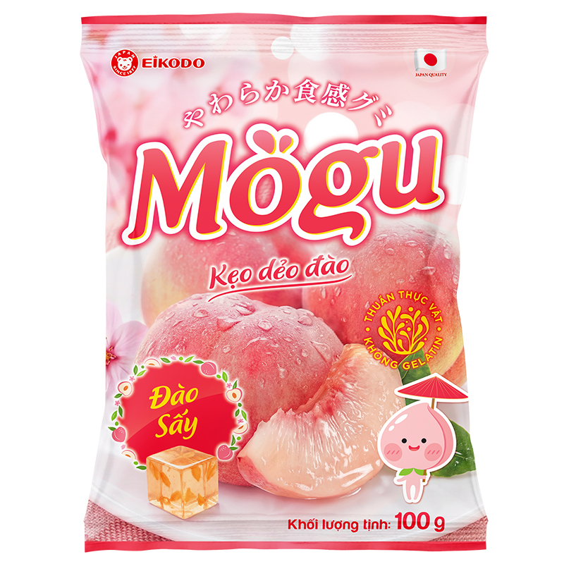 Kẹo Dẻo Mogu đào 100g