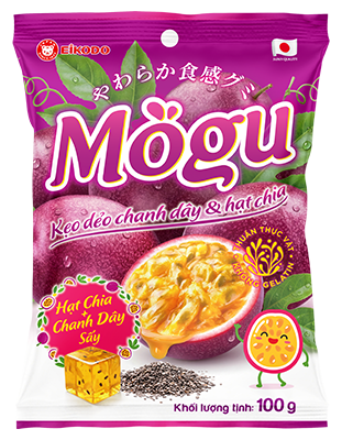 Mogu Passion Fruit & Chia Seed Jelly Candy 100g